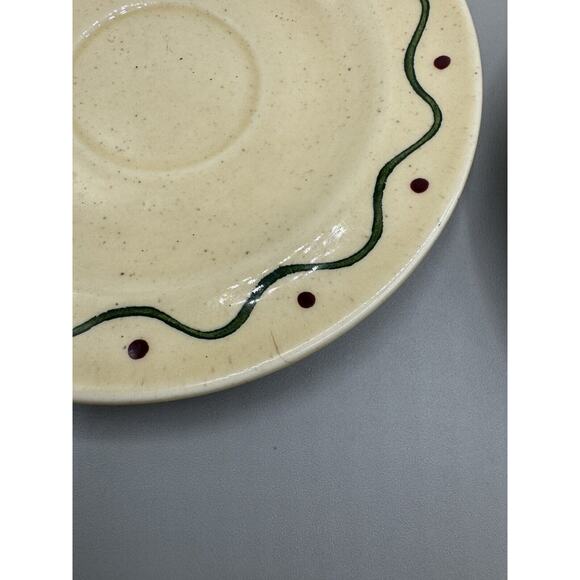 Metlox Poppytrail Saucer Tea Cup Set 6 California Provincial Chicken Vintage - Picture 7 of 8